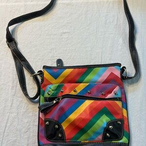 Vintage Multicolored Studded Bag